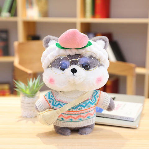 Cartoon Lovely Dog Cosplay Dress Up Animal Plush Toys Stuffed Animals Doll Shiba inu …