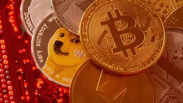 Cryptocurrency prices today: Bitcoin falls while ether, dogecoin Shiba Inu gain