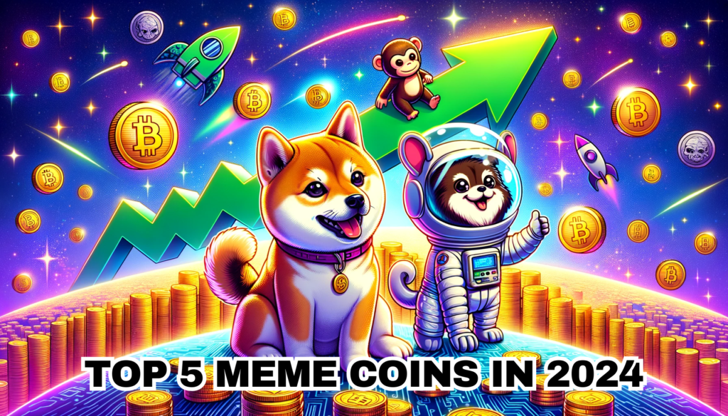 Top 5 Meme Coins in January 2024: Meet the Trendsetters: DogeCoin, ApeMax, Shiba Inu, Bonk, Corgi AI